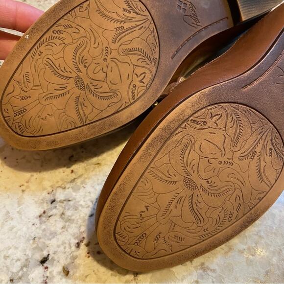 Patricia Nash $159 Fia Saddle Brown Flat Loafer Women's Size US 5.5 M EUC - Picture 12 of 14